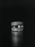 2-Bandage Silver Ring (2-VTGR05) | Vintage White