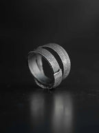 2-Bandage Silver Ring (2-VTGR05) | Vintage Silver