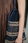 Net Bag (Navy + Beige)