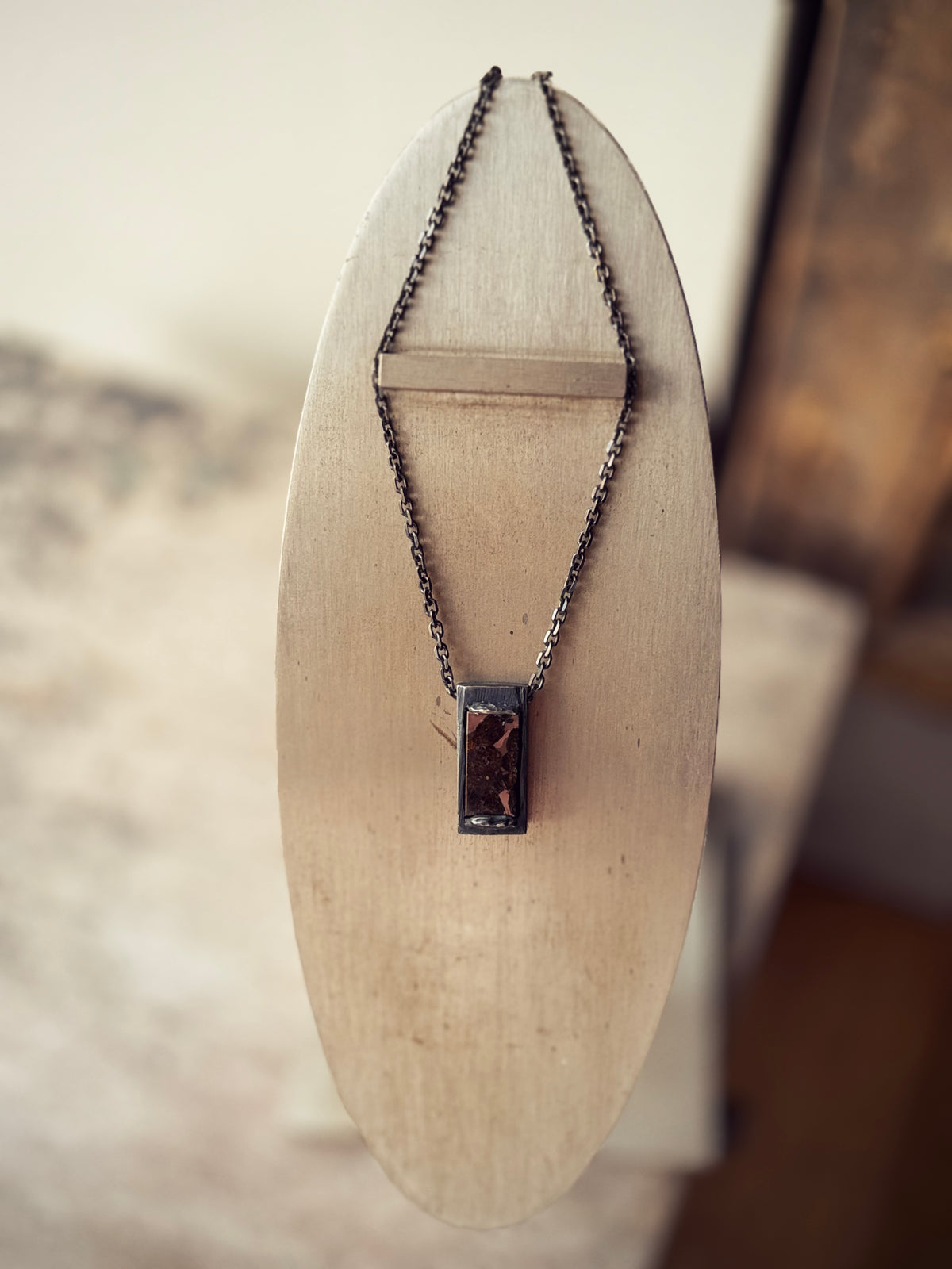 Portal Necklace with Pallasite